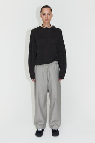 Reduced Trouser Black/Brown Houndstooth