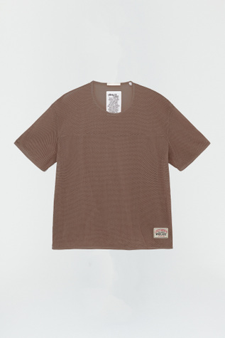 Box T-Shirt Shiitake Cotton Mesh
