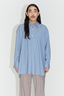 Tシャツ・カットソー OUR LEGACY Embroidered poplin Popover shirt Our Legacy Popover Shirt - White | Garmentory