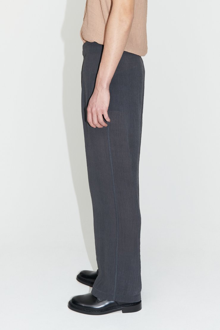 Our Legacy - Reduced Trouser Grey Ruffle Viscose